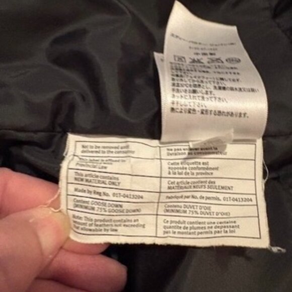 Eddie Bauer Goose Down Jacket Mens XXLarge Beige Mid-length Parka Full zip - Picture 12 of 16